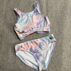 Abercrombie Kids Girls Pastel Tie Die Bikini 13/14